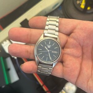 Seiko 5 watch automatic face lens  is scratched